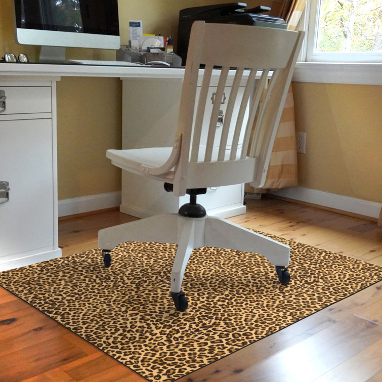 Matterly Leopard 35 in. x 47 in. Desk Chair Mat Reviews Wayfair